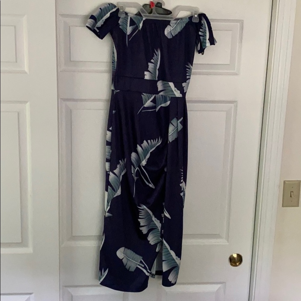 September & Co. tropical side slit dress